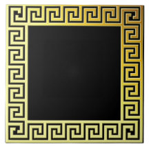 Elegante grecia clásica oro tradicional negro