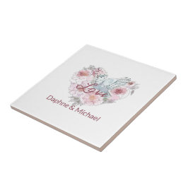 Azulejo Elegante guión moderno de Moda rosa rosado