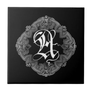 Azulejo Elegante Inicial A Gótic