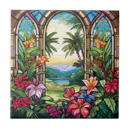 Azulejo elegante jardín de imitación de cristal