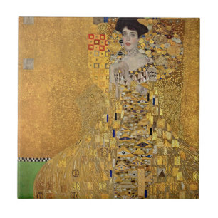 Azulejo Elegante lujo con retrato de Gustav Klimt
