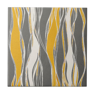 Azulejo Elegante, moderno, con olas, líneas, gris claro, a