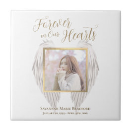 Azulejo Elegante monumento para siempre en nuestros corazo