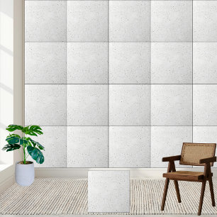 Azulejo Elegante mosaico cerámico blanco y gris