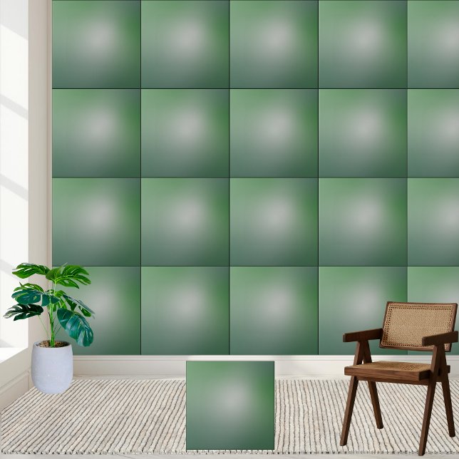 Azulejo Elegante mosaico de cerámica de gradiente verde (Elegant Green Gradient Ceramic Tile)