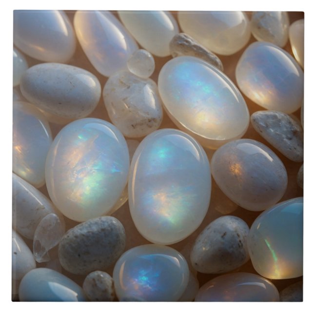 Azulejo Elegante mosaico de cerámica opal (Frente)