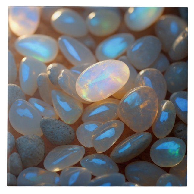 Azulejo Elegante mosaico de cerámica opal (Frente)