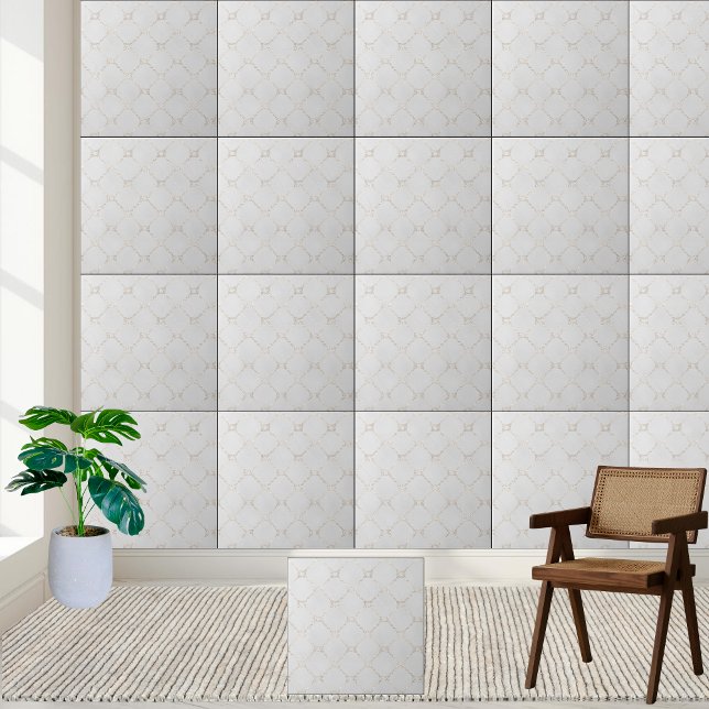 Azulejo Elegante mosaico de mármol blanco mosaico cerámico (Elegant White Marble Mosaic Ceramic Tile)