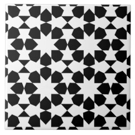 Azulejo Elegante negro y blanco