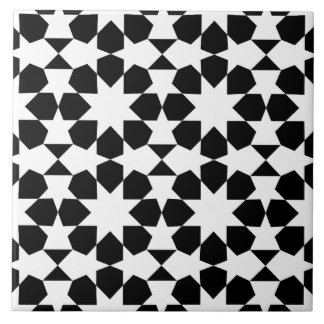 Azulejo Elegante negro y blanco