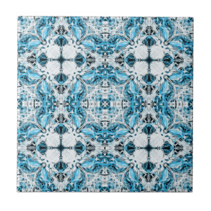 Azulejo Elegante, ornamental vintage, verde azulado, blanc