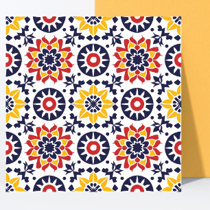 Azulejo Elegante papel mexicano de color