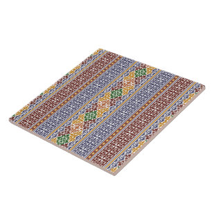 Azulejo elegante patrón étnico