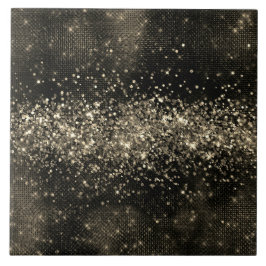 Azulejo Elegante purpurina de imitación cromada gris cálid