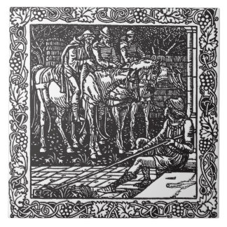 Azulejo Elegante Repro de Antigüedades Neoclásicas Gris Ne