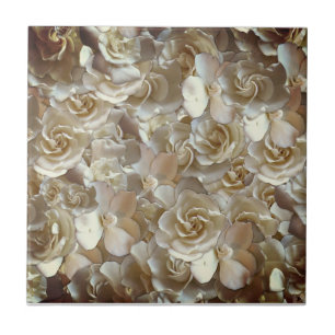 Azulejo Elegante Rosa floral Petal