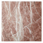 Azulejo Elegante Rosa Profundo y Mármol Blanco<br><div class="desc">Elegante rosa oscuro ricamente venerado y mármol blanco cremoso. Nota: La apariencia de mármol y piedra alcanzada digitalmente. No se utiliza mármol en la fabricación de este producto.</div>