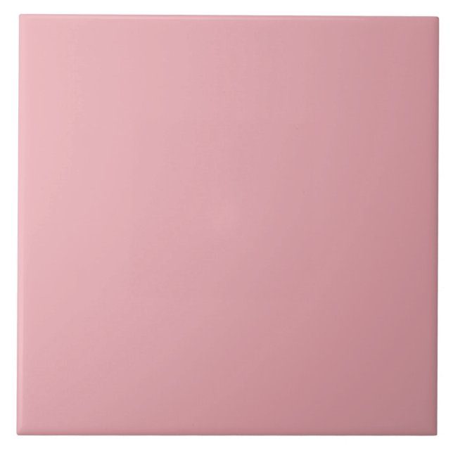 Azulejo Elegante Rubor Pink Ceramic Tile 6 pulgadas Square (Frente)