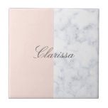 Azulejo Elegante se ruboriza el bloque de mármol rosado y<br><div class="desc">La atracción mínima del diseño se ruboriza bloque de mármol rosado y blanco del color.</div>