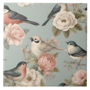 Azulejo Elegante Shabby Vintage Chic Cottagecore