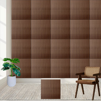 Azulejo Elegante tela de grano de madera marrón Faux
