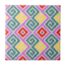 Azulejo Elegante y alegre estilo de ikat mexicano Kitchen 