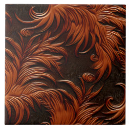 Azulejo Elegante y elegante cuero falso Grabado en relieve