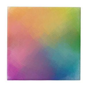 Azulejo Elegantes colores arcoiris plantilla abstracta mod