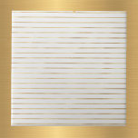 Azulejo Elegantes líneas dobles de oro blanco<br><div class="desc">Baldosas blancas con líneas dobles de oro</div>