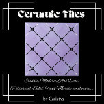 Azulejo Elegantes plazas de malva pálida y blanca<br><div class="desc">Elegante mosaico de cerámica en las plazas Pale Mauve y White. Perfecto para proyectos de baño y mejora de la vivienda. Disponemos de una gran variedad de perillas de cerámica,  así como de placas de interruptores de luz para complementar su decoración.</div>