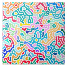 Elegantes puntos de polka - Azul oceánico y blanco