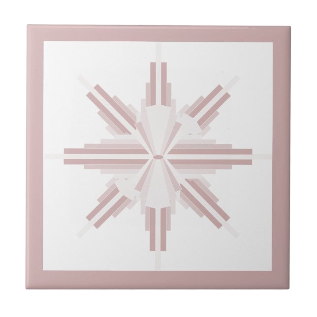 Azulejo Elementos Art Decó en marrón claro (Frente)