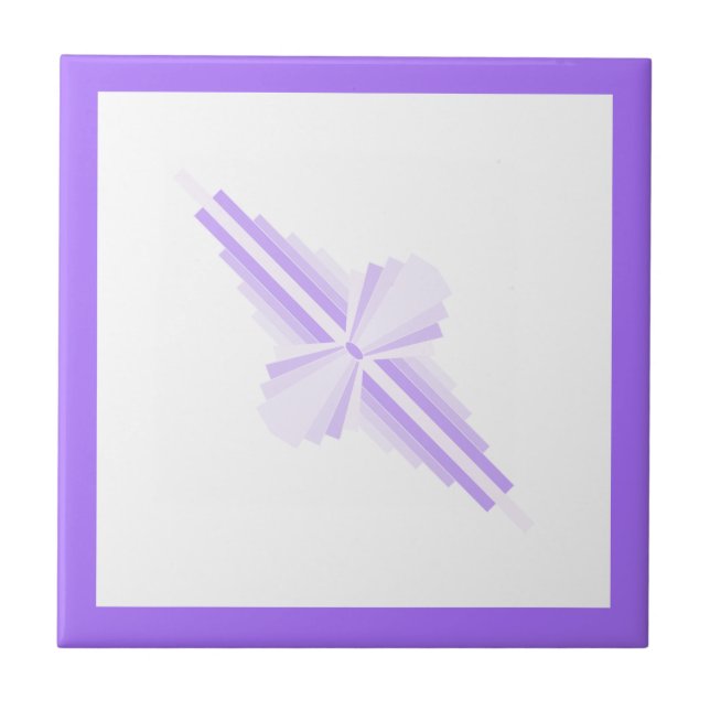 Azulejo Elementos Art deco en violeta clara (Frente)