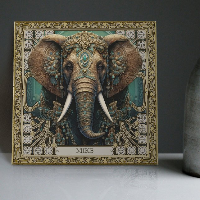Azulejo Elephant Spirit Animal Carpetpunk Jewels Altarpiec (Subido por el creador)