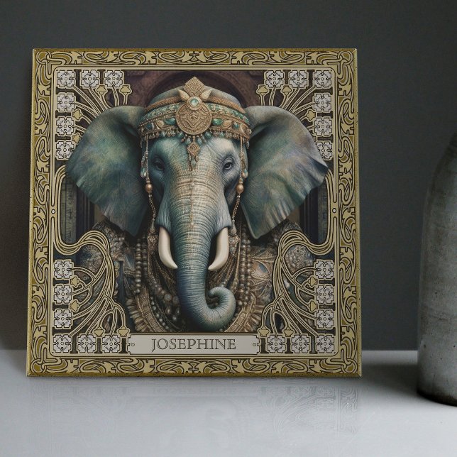 Azulejo Elephant Spirit Animal Carpetpunk Jewels Altarpiec (Subido por el creador)