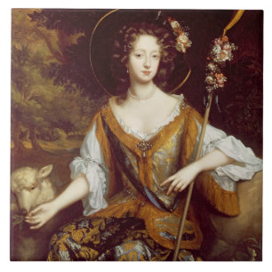 Azulejo Elizabeth Jones, condesa de Kildare, c.1684