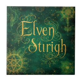 Azulejo Elven Stirigh – Sigils in Green