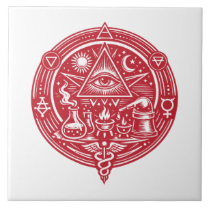 Azulejo emblema de alquimia