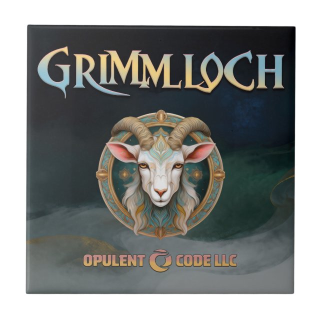 Azulejo Emblema de Cabra de Grimmloch Juego de Rollo de Fa (Frente)