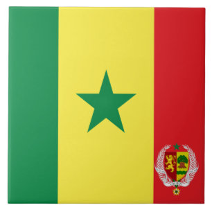 Azulejo emblema de la bandera de Senegal