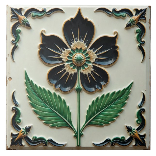 Azulejo Emblema de la Noche (Frente)