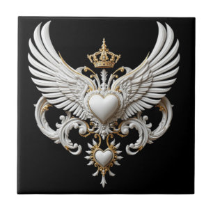 Azulejo Emblema de las alas coronadas