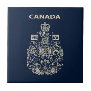 Azulejo emblema nacional de Canadá