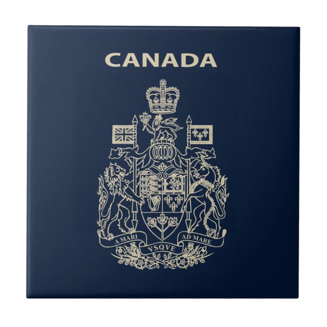 Azulejo emblema nacional de Canadá (Frente)