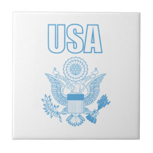 Azulejo emblema nacional de los Estados Unidos