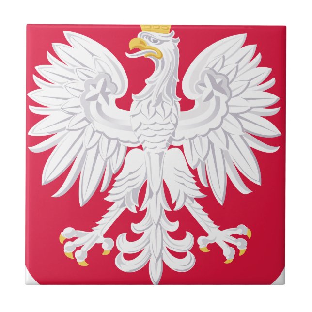 Azulejo Emblema polaco - Escudo de Polonia - Polska Herb P (Frente)