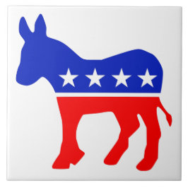 Azulejo Emblema político Fiesta democrático (Donkey)