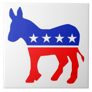 Azulejo Emblema político Fiesta democrático (Donkey)