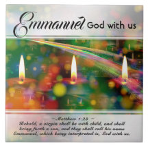 Emmanuel God With Us Matthew 1:23 Navidades Biblia