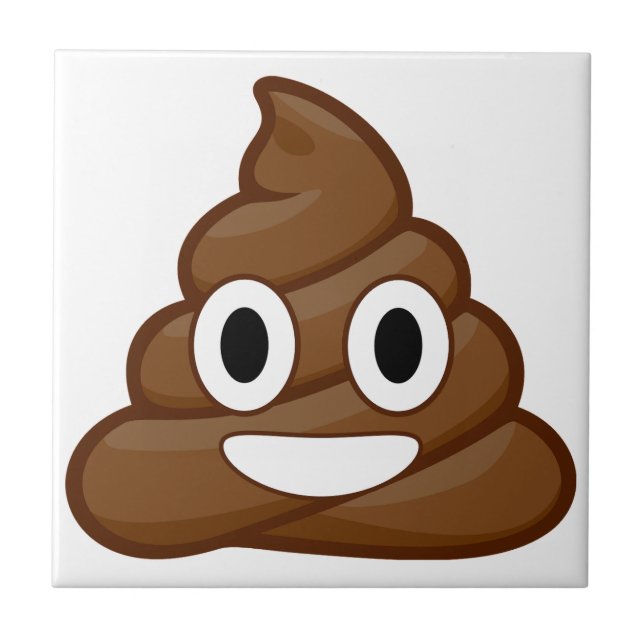Azulejo emoji de poop (Frente)